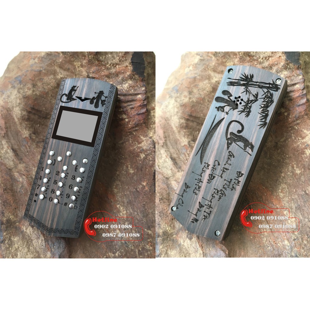 Vỏ gỗ 1280 - thư pháp cha mẹ