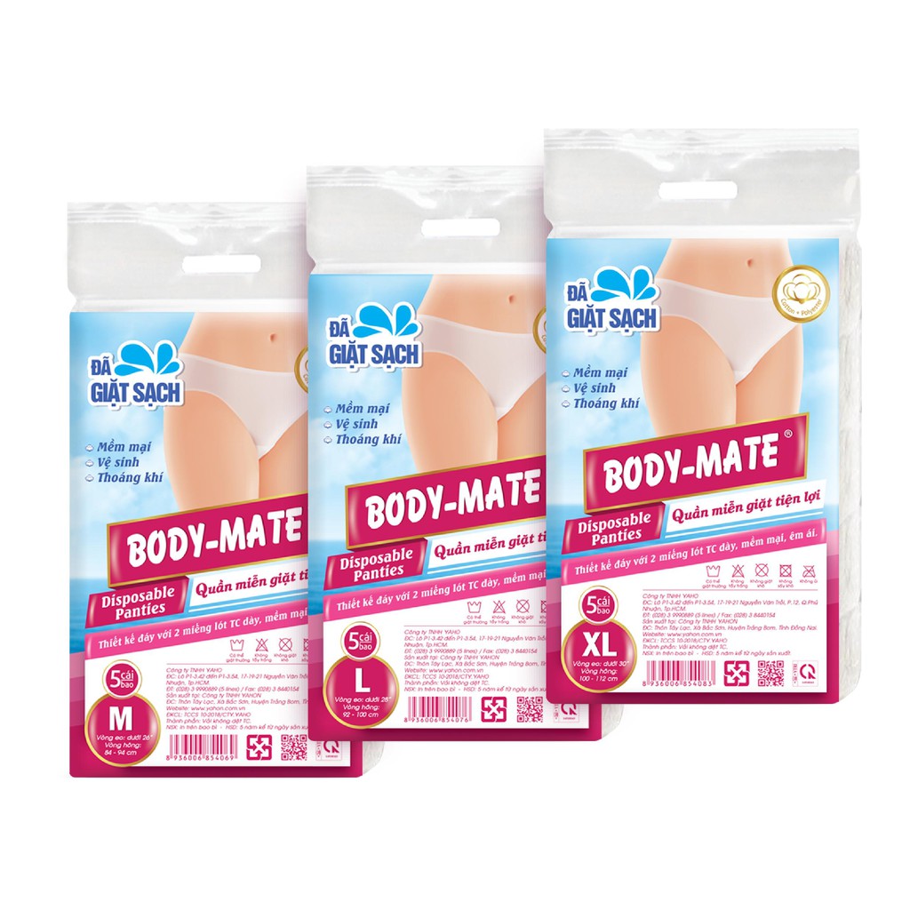 [HCM]QUẦN LÓT GIẤY MIỄN GIẶT TRAVEL- MATE  VẢI BODY-MATE NỮ CHO MẸ BẦU VÀ SAU SINH LOẠI 1