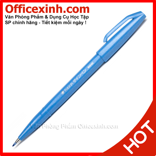 Bút lông Pentel SES15C-S Xanh dương nhạt - Nhật Bản