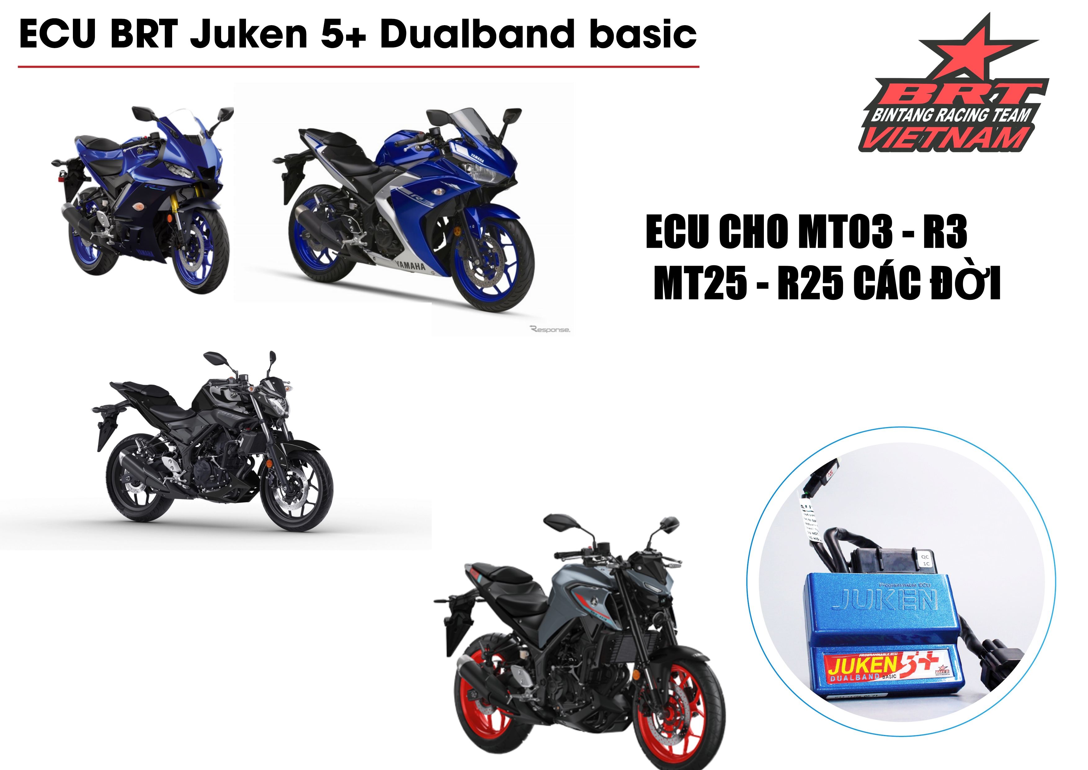 Ecu brt juken 5 basic mt03/ r3 - hàng chính hãng
