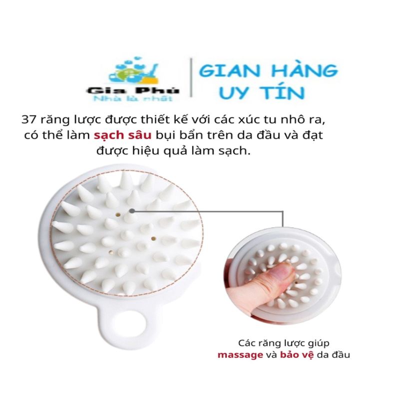 Combo 2 lược gội đầu massage da đầu bằng SILICON