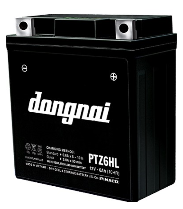 Ptz6hl ắc quy xe máy khô đồng nai