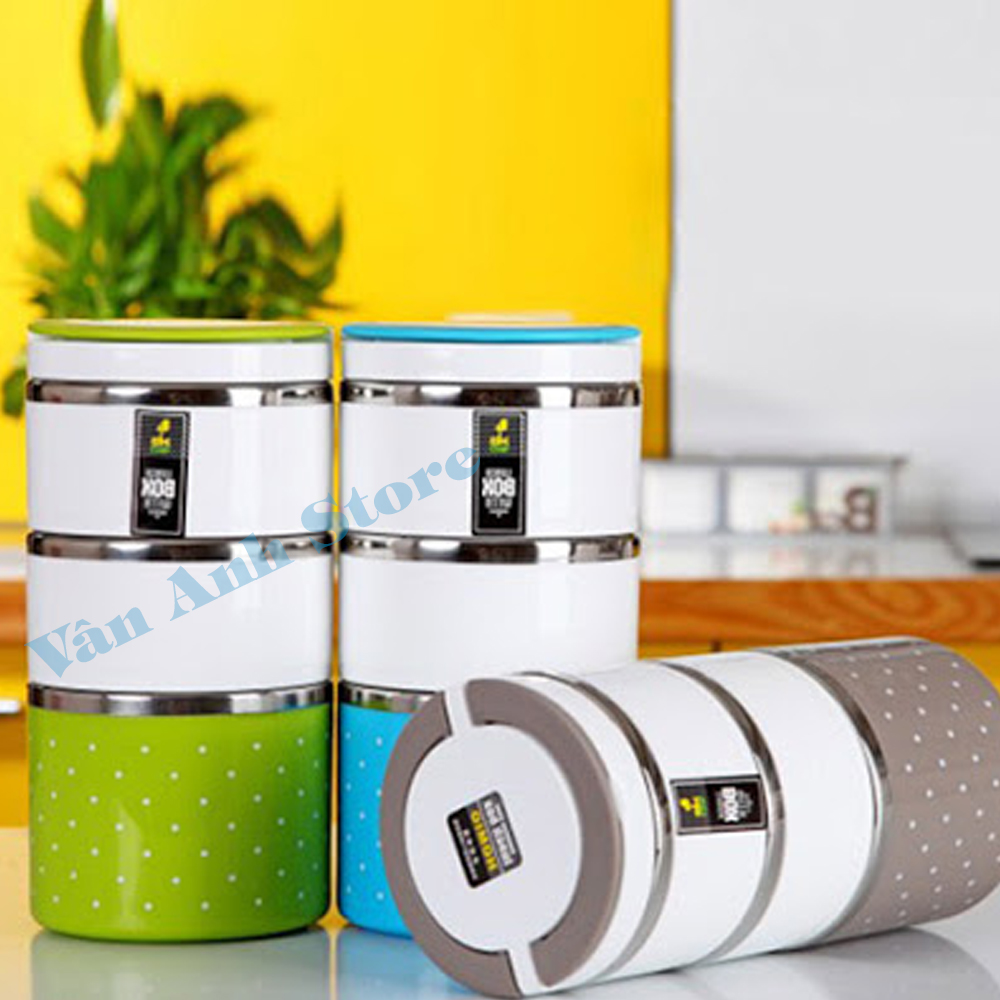 Hộp Cơm Giữ Nhiệt, Cặp Lồng Giữ Nhiệt, Hộp Giữ Nhiệt Thức Ăn, Hộp Đựng Đồ Ăn Giữ Nhiệt. [HÀNG INOX 304 CAO CẤP], GIỮ NHIỆT TỐT TỪ 4- 6 TIẾNG, THIẾT KẾ NHỎ GỌN, DỄ DÀNG DI CHUYỂN, CHỐNG TRÀN KHI VA ĐẬP- GIẢM GIÁ SỐC