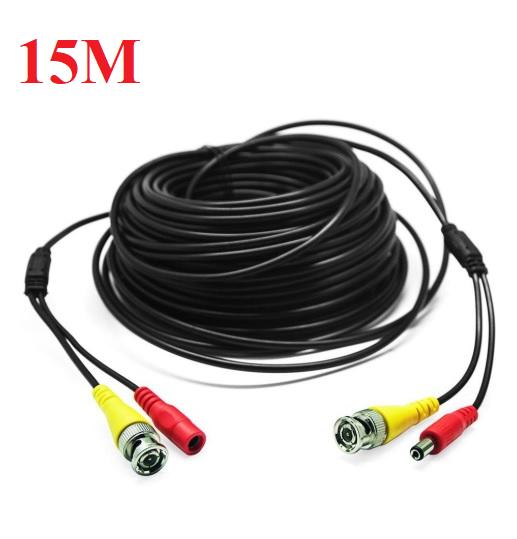 [HCM]Dây camera 15m đúc sẵn tín hiệu và nguồn - dây tín hiệu kèm nguồn camera 15m
