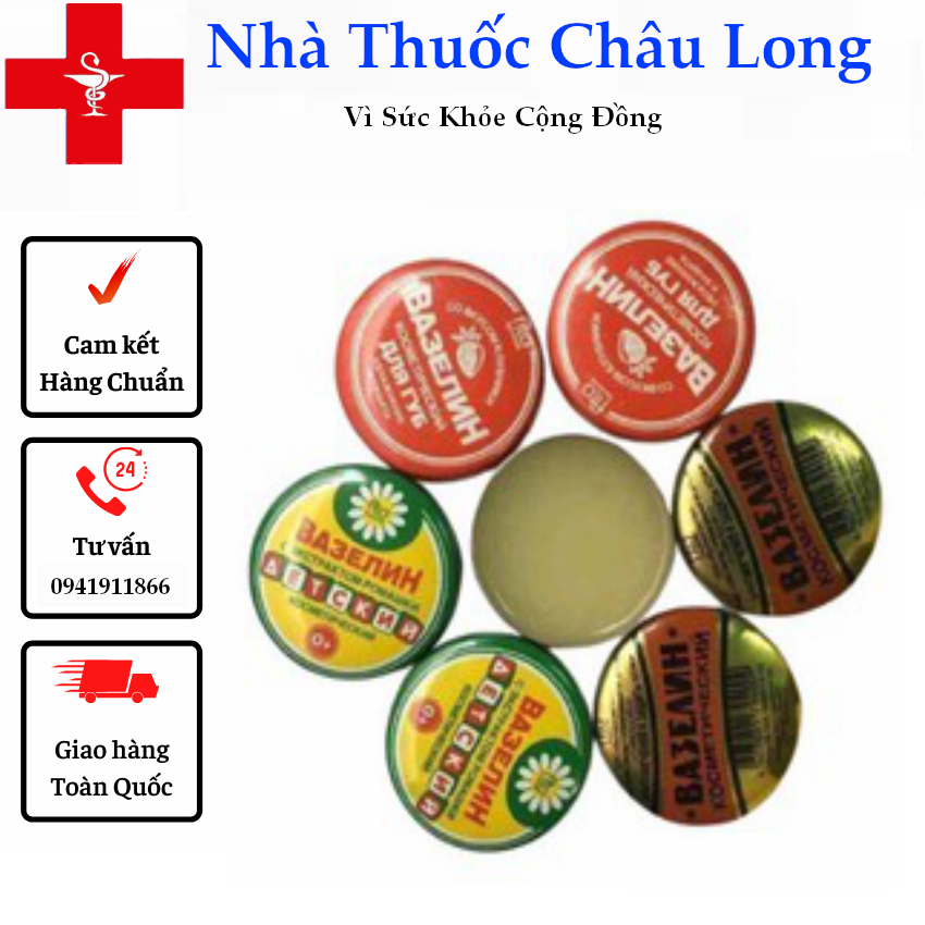 Sáp nẻ vaseline nga hộp sắt-mới