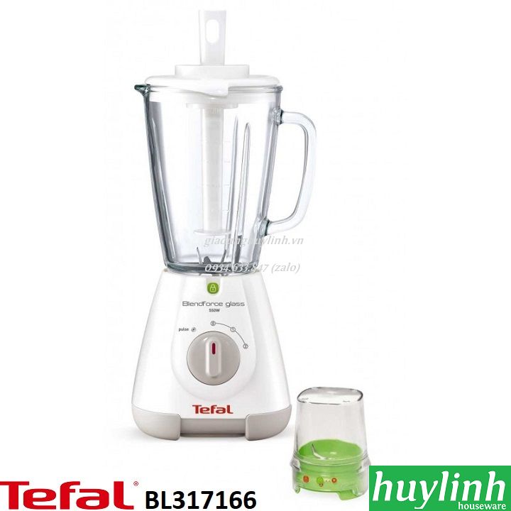 Máy xay sinh tố tefal bl317166 - 550w - 2 cối - thủy tinh