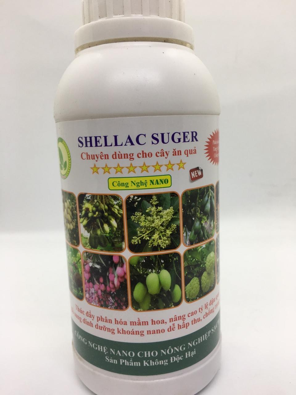 Chế phẩm Nano SHELLAC SUGER kích thích ra hoa, đậu quả