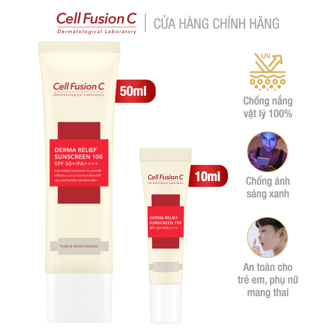 Sunscreen For Sensitive Skin Cell Fusion C Derma Relief Sunscreen SPF50+/PA++++