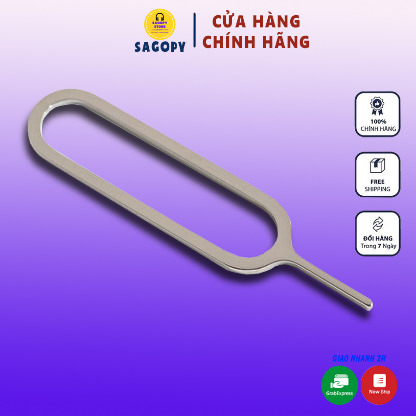 [HCM]Que chọc sim 1k bằng thép đa năng dùng được cho iphone samsung oppo xiaomi cây dùng lấy sim điện thoại giá rẻ - SAGOPY