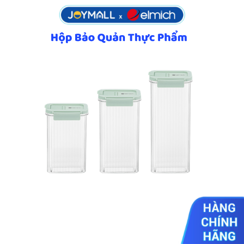Bộ 3 Hộp Bảo Quản Thực Phẩm Elmich EL3123 Dung Tích 1010ml, 1450ml, 2000ml - Hàng Chính Hãng - JoyMall