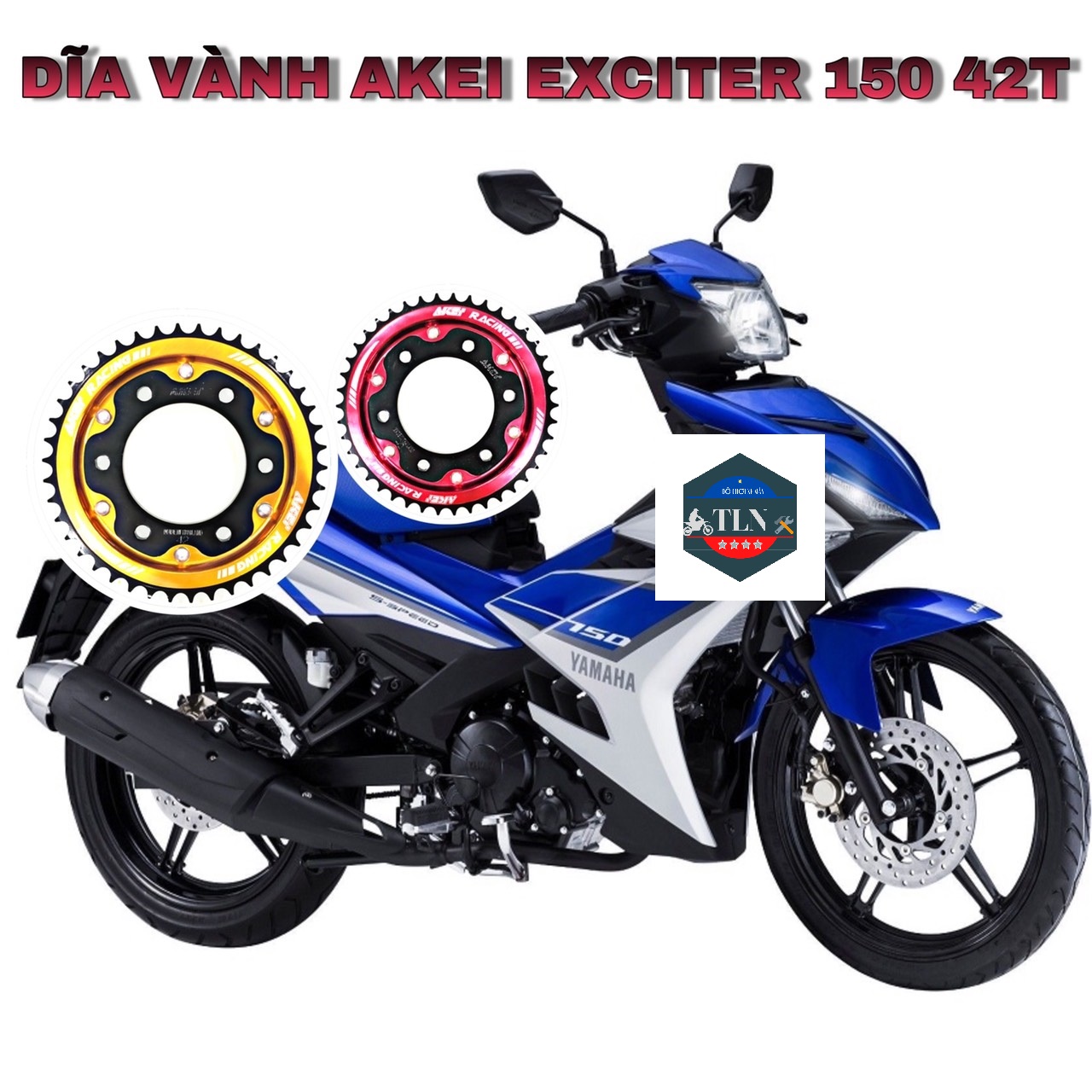 [HCM]DĨA VÀNH AKEI VÀNH EXCITER150 42T