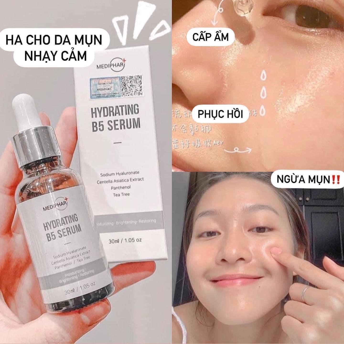 Serum phục hồi cấp ẩm Mediphar+ Hydrating B5 30ml