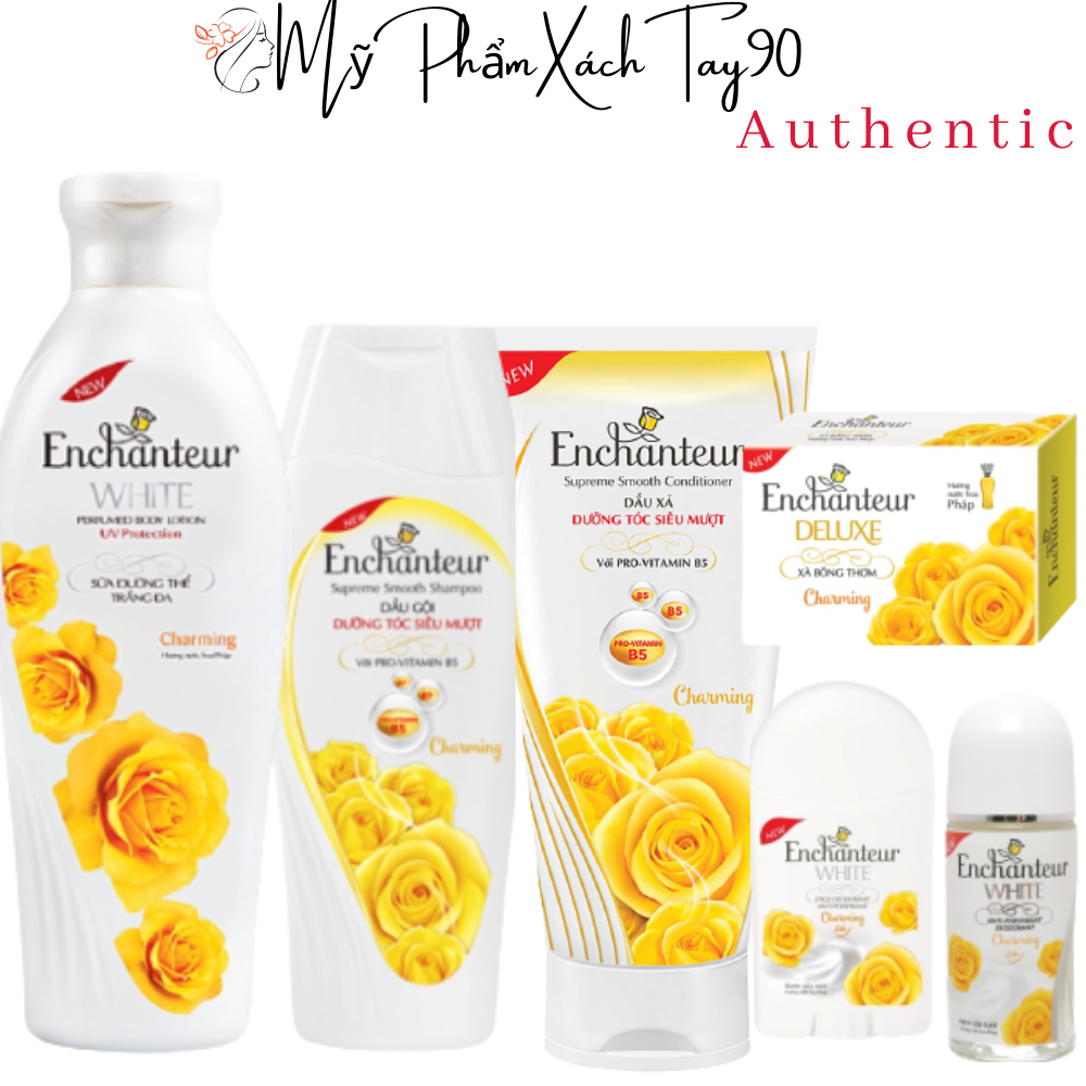 Sữa tắm nữ Enchanteur / dầu gội đầu Enchanter / sữa dưỡng thể Enchanter/ lăn khử mùi Enchantuer / phấn khử mùi enchanteur / xà bông cục enchanter - BST mùi hương - MỹPhẩmXáchTayChínhHãng90