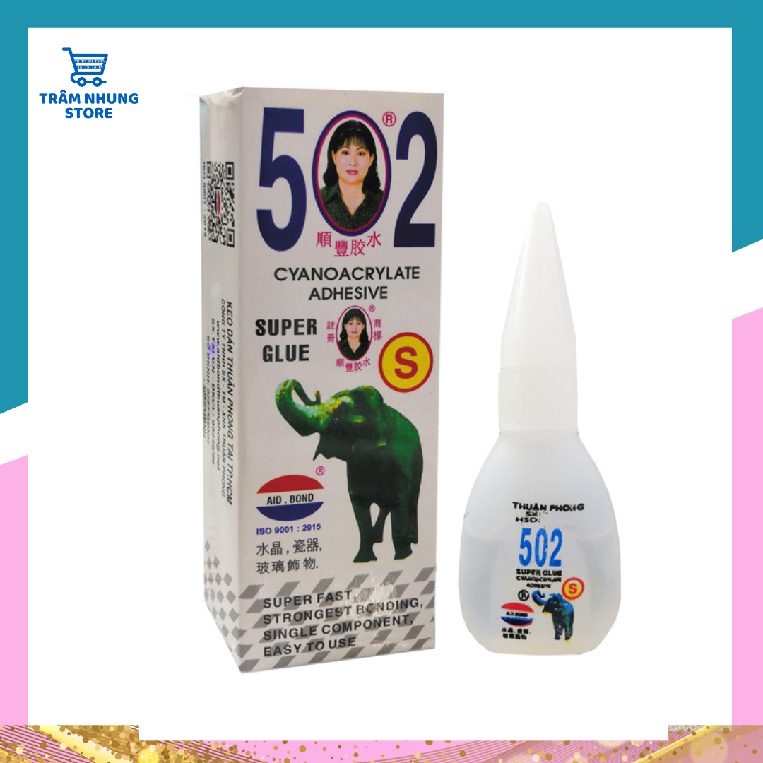 Keo dán sắt 502 siêu dính 3 giây khô nhanh