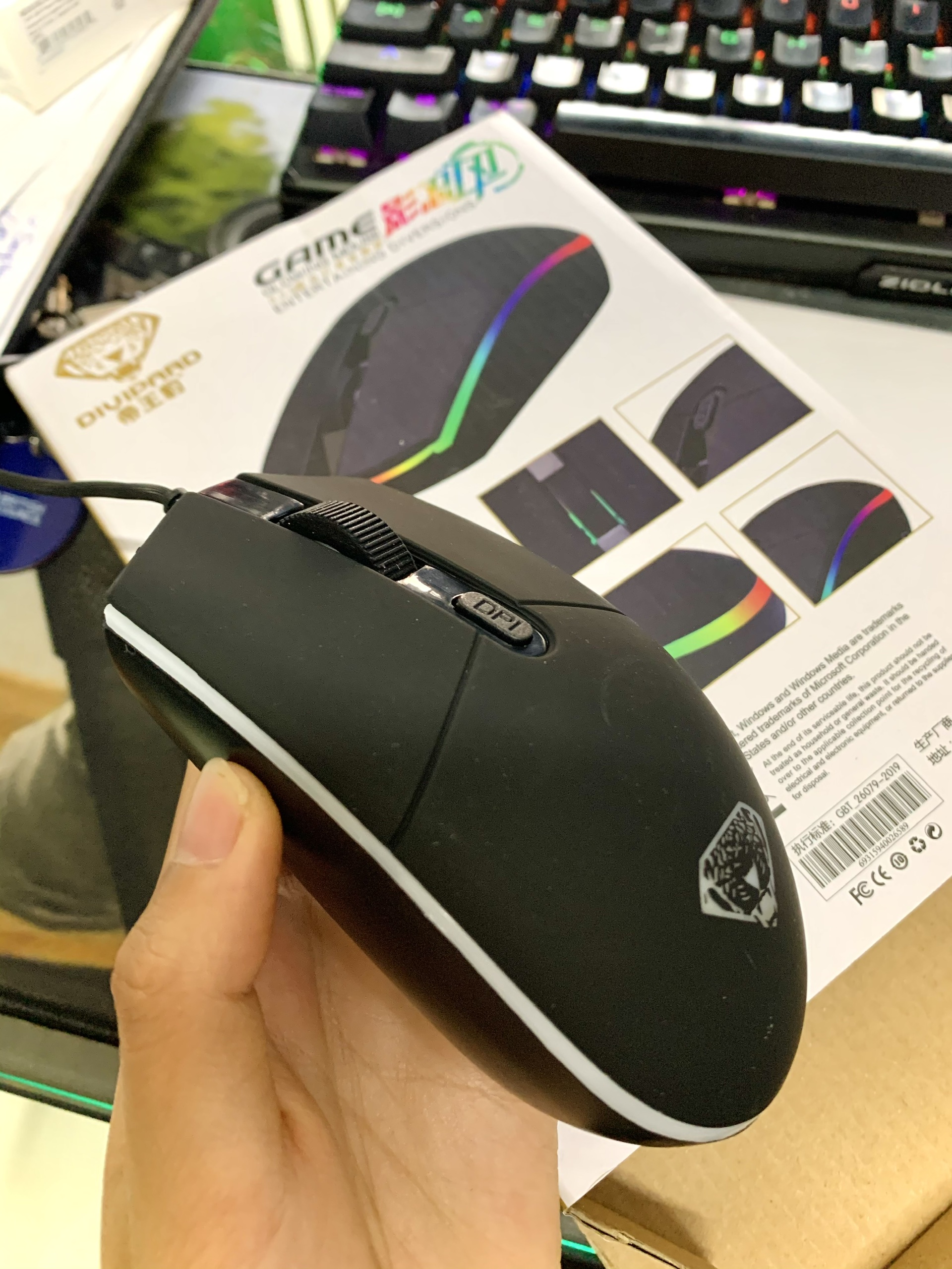 Chuột game thủ Divipard G102 Led RGB DPI 2400