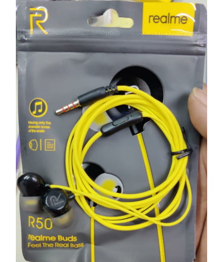 Tai Nghe In-Ear cho Oppo Realme R50 Ban Đầu Tai Nghe Dây Từ Dệt Giao Diện 3.5 Mm Cho Điện Thoại Smartphone