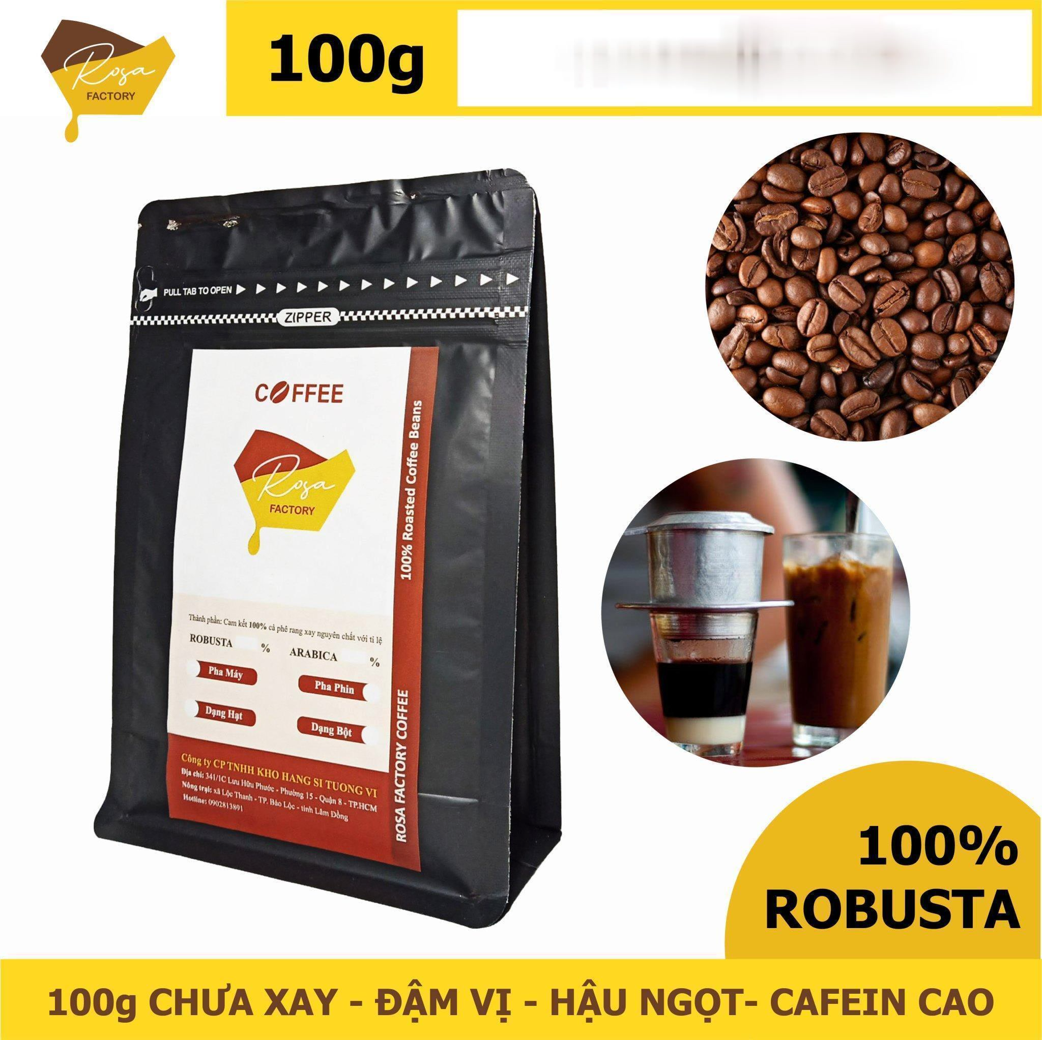 Bột cà phê nguyên chất tẩy tế bào chết, trắng da - 100gr