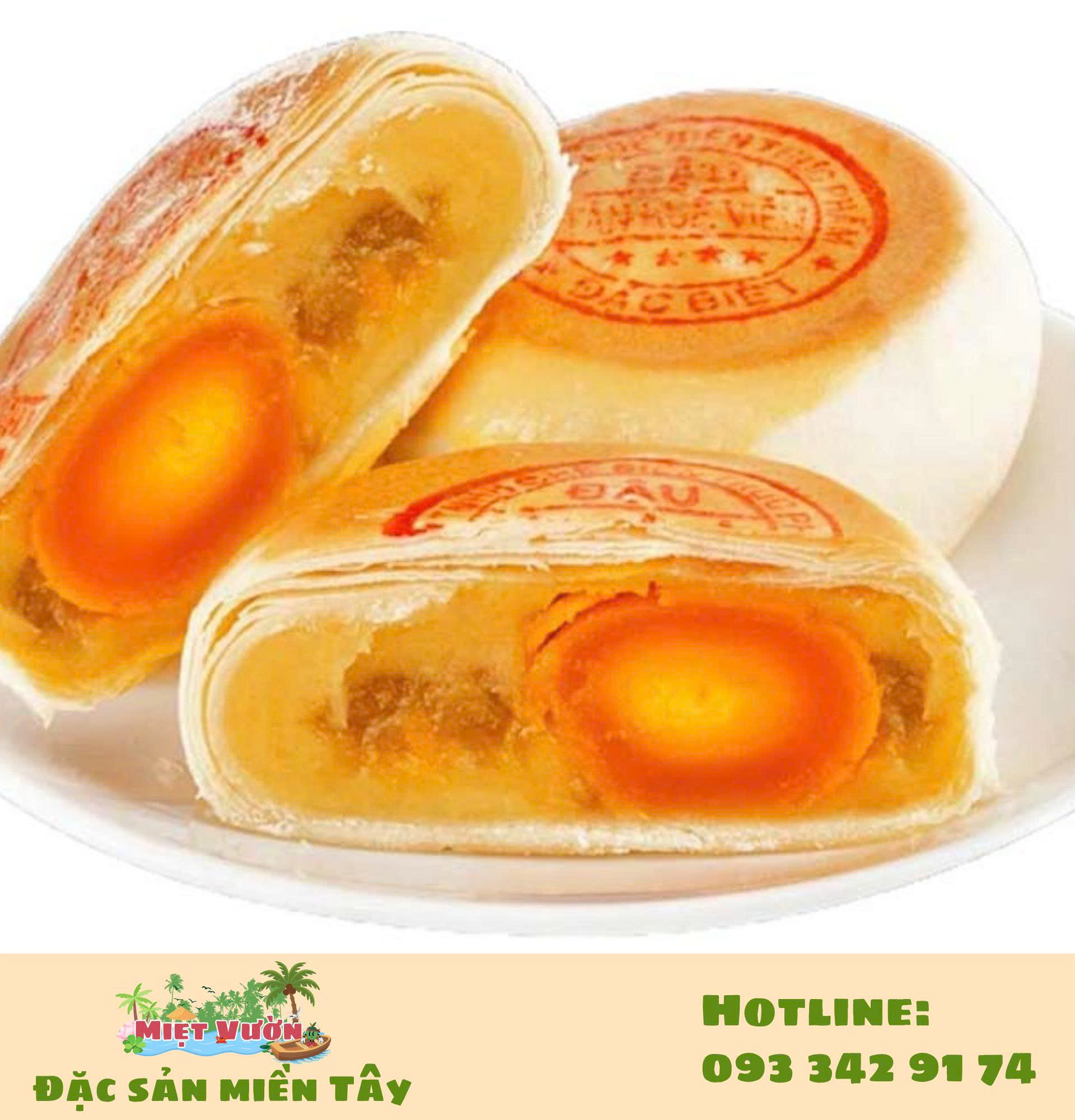 Bánh pía sầu riêng Sóc Trăng gói 4 cái