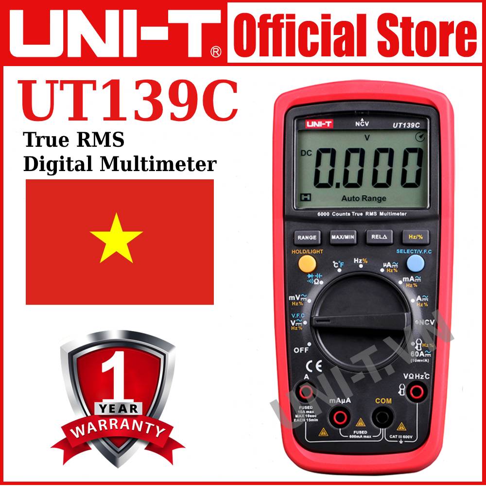 Uni-t ut139c/ut139s true rms digital multimeter