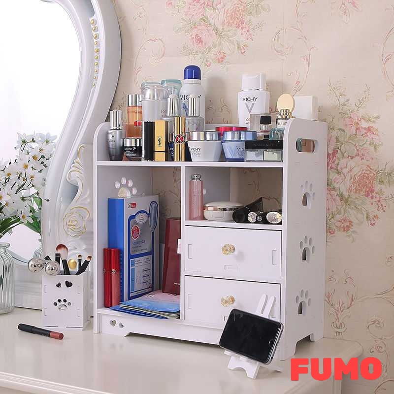Kệ mỹ phẩm đa năng kệ đựng mỹ phẩm họa tiết chân chó sp007 - sp009