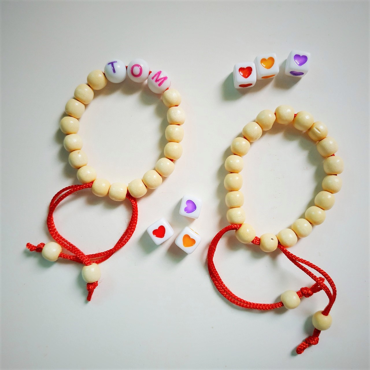 [Gắn tên bé] Vòng dâu tằm cho trẻ sơ sinh, vòng tay bé trai, vòng tay bé gái