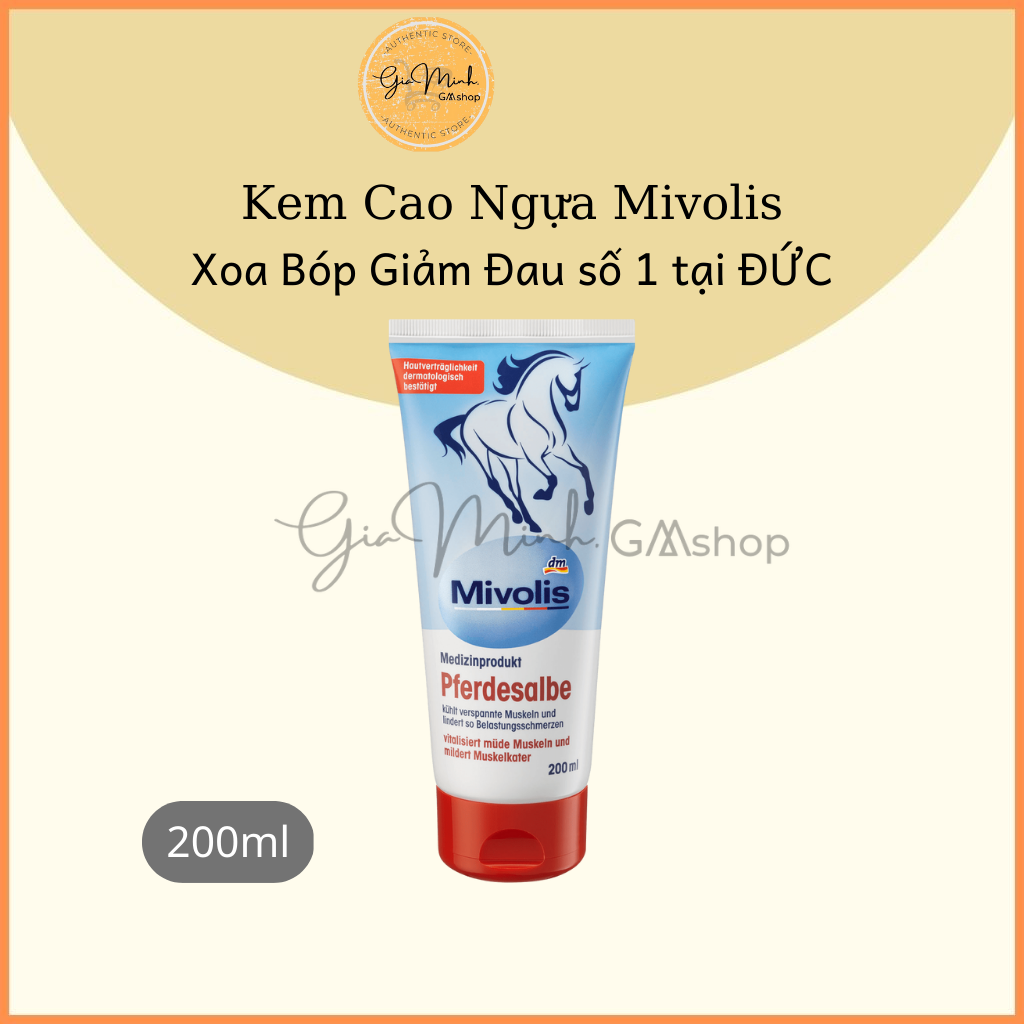 Kem cao ngựa xoa bóp giảm đau mivolis pferdesalbe 200ml - nội địa đức