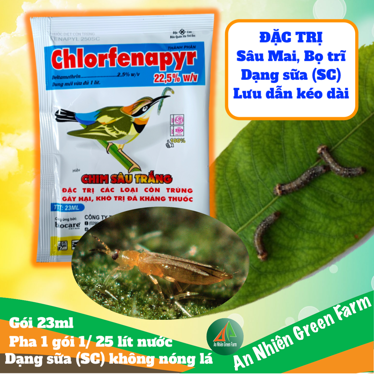 Đặc trị sâu mai, bọ trĩ dạng sc mát cây