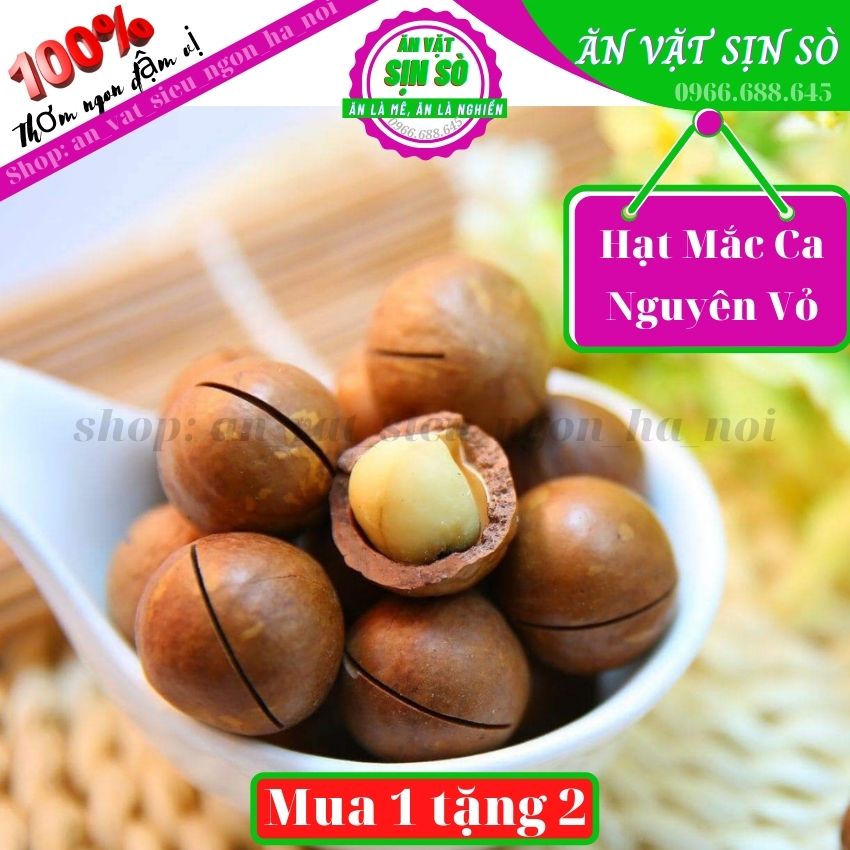 500g Hạt Macca, Mắc ca Đăk Lăk hạt nứt vỏ, loại đặc biệt ngon