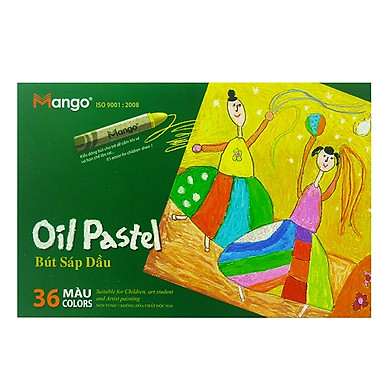 [HCM]Bút Sáp Dầu Lục Giác MANGO Colors 36 Màu - Đầu lục giác