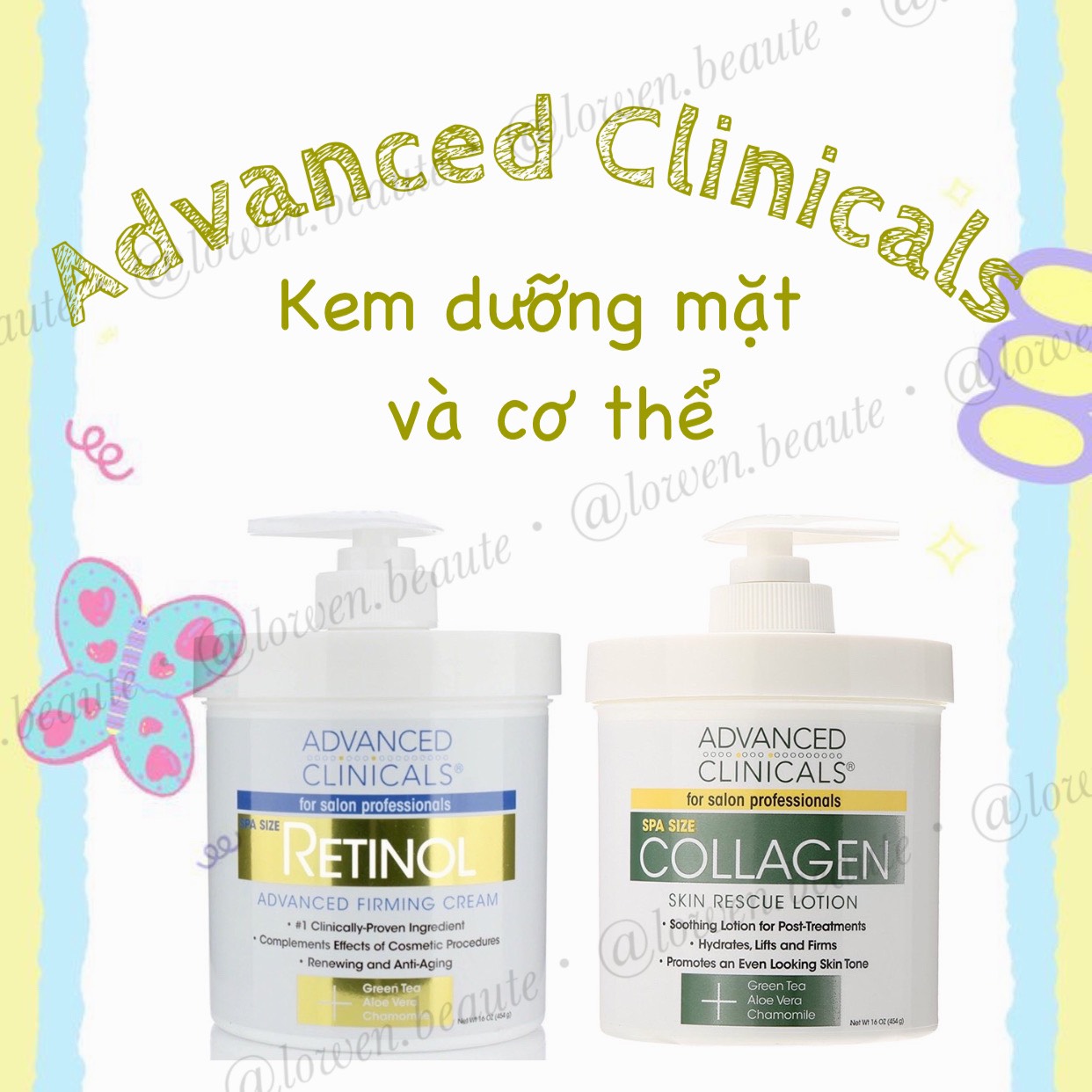 Kem dưỡng ẩm chống lão hóa retinol & collagen advanced clinicals
