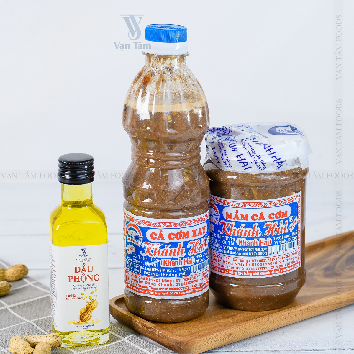 |combo đặc biệt| 2 mắm nêm cá cơm khánh hải và 1 chai dầu phộng nguyên chất 100ml