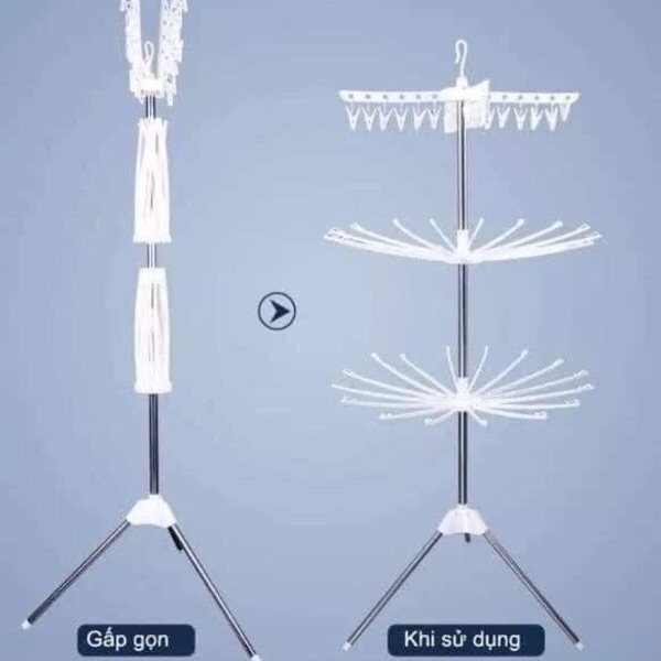 Cây phơi quần áo 3 tầng đa năng