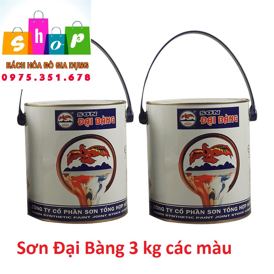 Sơn Đại Bàng các màu loại 3kg-Giadung24h