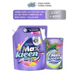 [Tặng kèm Túi lau sàn 600g] Nước giặt xả cho máy giặt cửa trước MaxKleen hương Dấu Ấn Ngọt Ngào 2.2kg