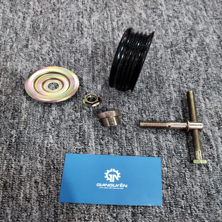 puly tăng 4PK, puly tăng căng dây dẫn động bản nhiều rãnh
