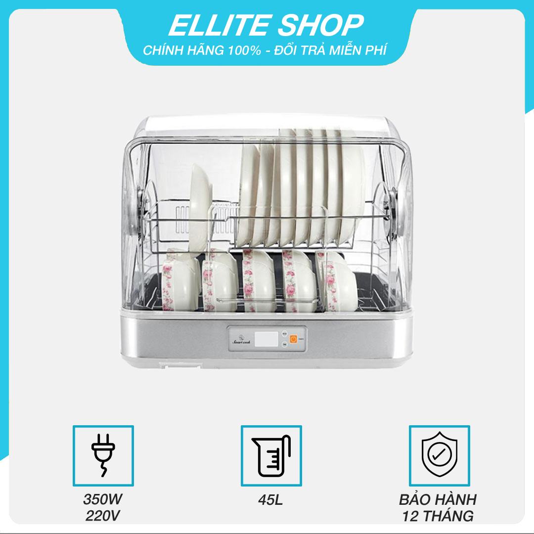 Máy sấy chén bát Elmich Smartcook DDS - 3906, Bảo hành 12 tháng