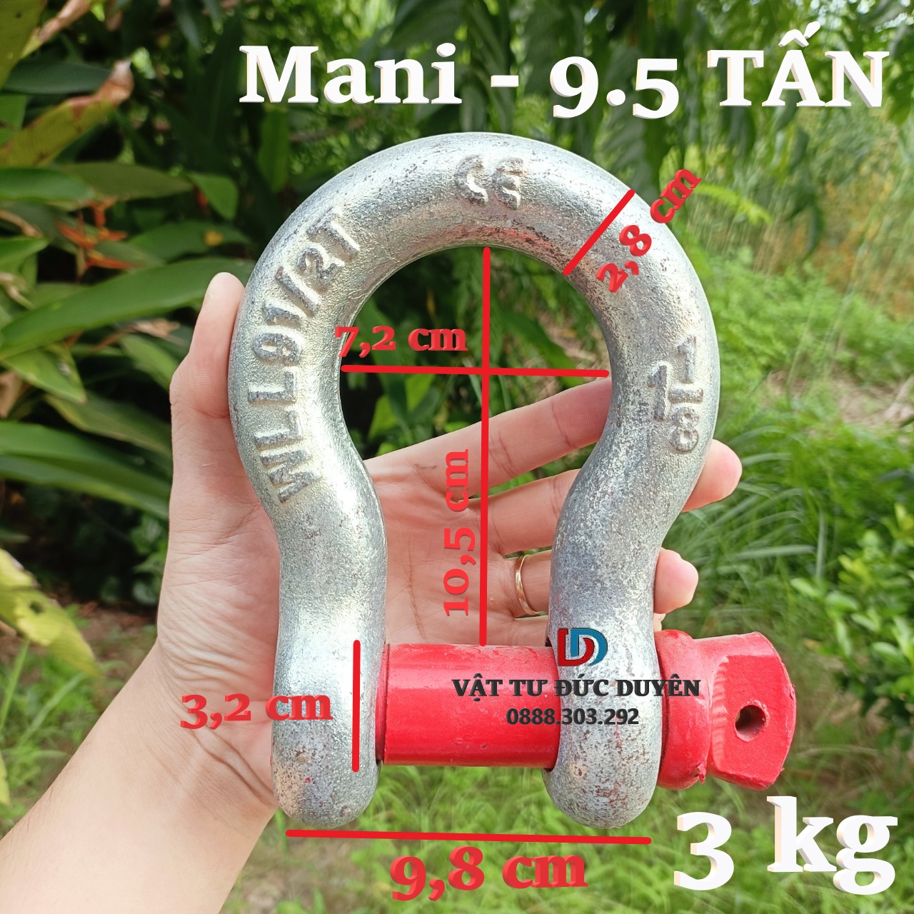 Ma ní u mega tải cao - thép chịu lực