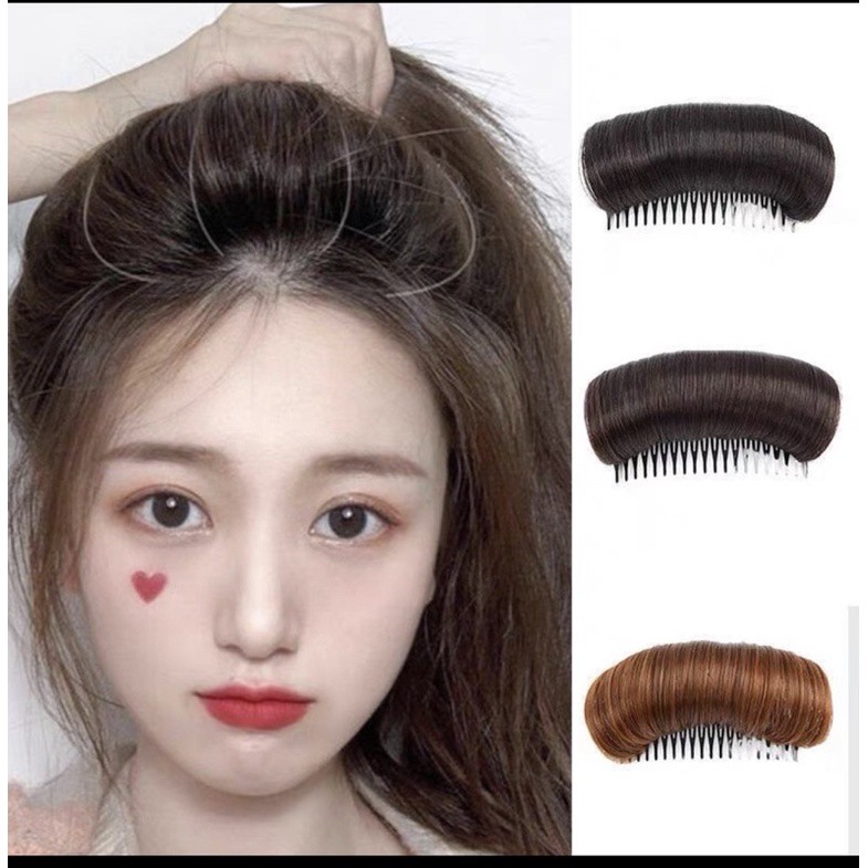 Độn phồng tóc mái loại cài làm bằng tóc tơ ẢNH THẬT loại mới