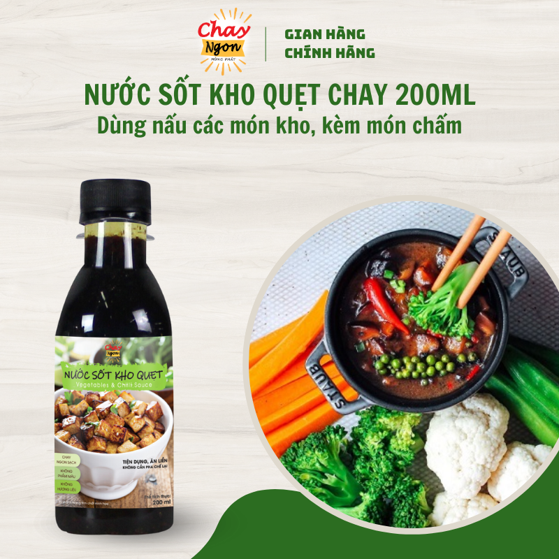 Nước Sốt Kho Quẹt Chay Ngon Chai 200ml