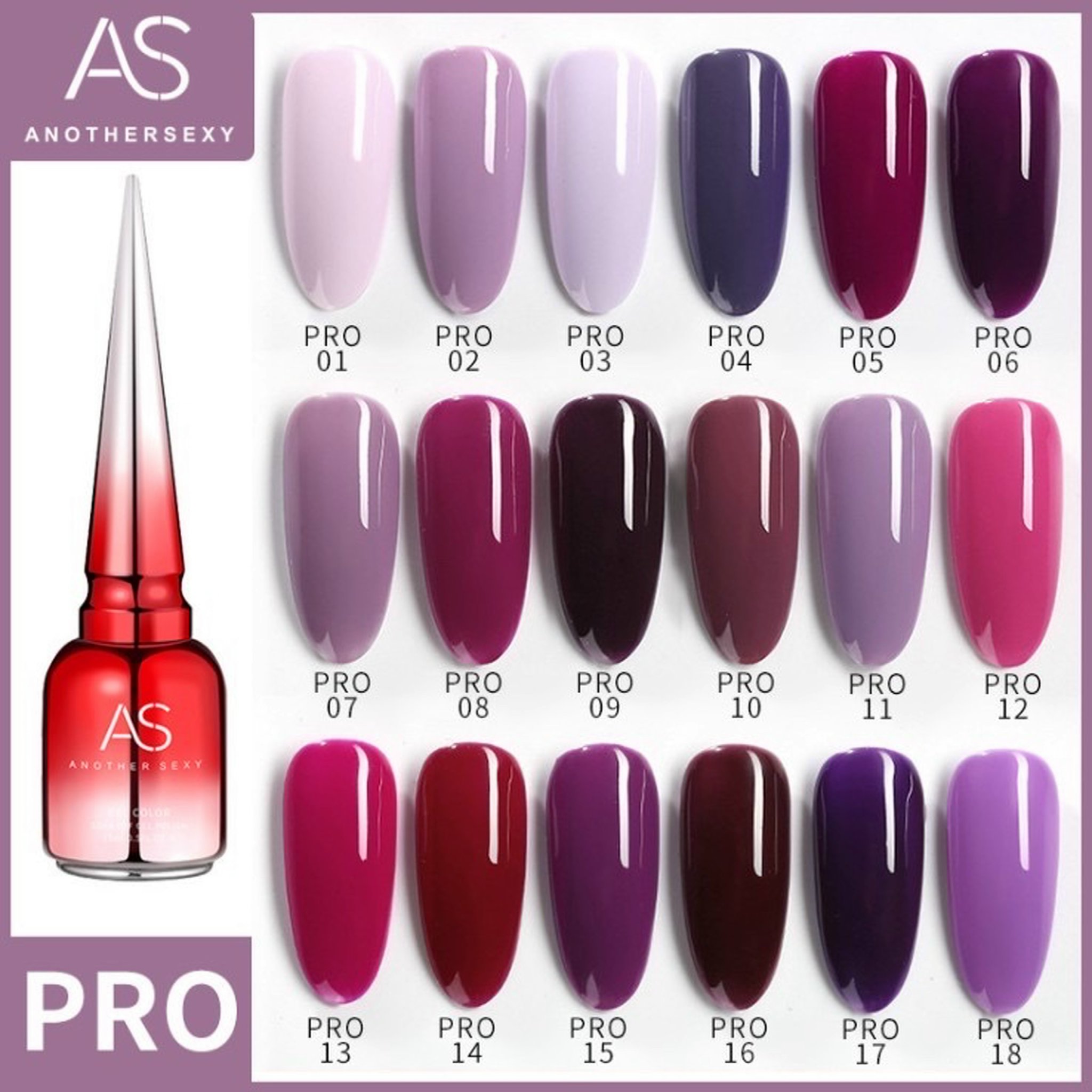 [HCM]SƠN GEL AS Mã PRO tím đỏ