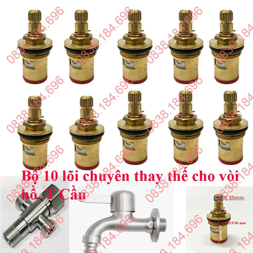 ComBo 10 Lõi Ruột Lõi Vòi Rumine vòi hồ lõi thay thế cho vòi hồ lõi thay thế cho T cầu van chữ F inox 304. Hàng chuyên dùng. Ruột vòi hồ lõi vòi hồ inox 304 lõi t cầu khóa T F chuyên dùng