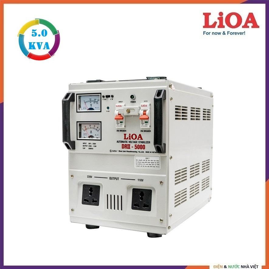 Ổn áp lioa drii-5000 ii công suất 50kva điện áp vào 50v - 250v - 100% dây đồng nguyên chất