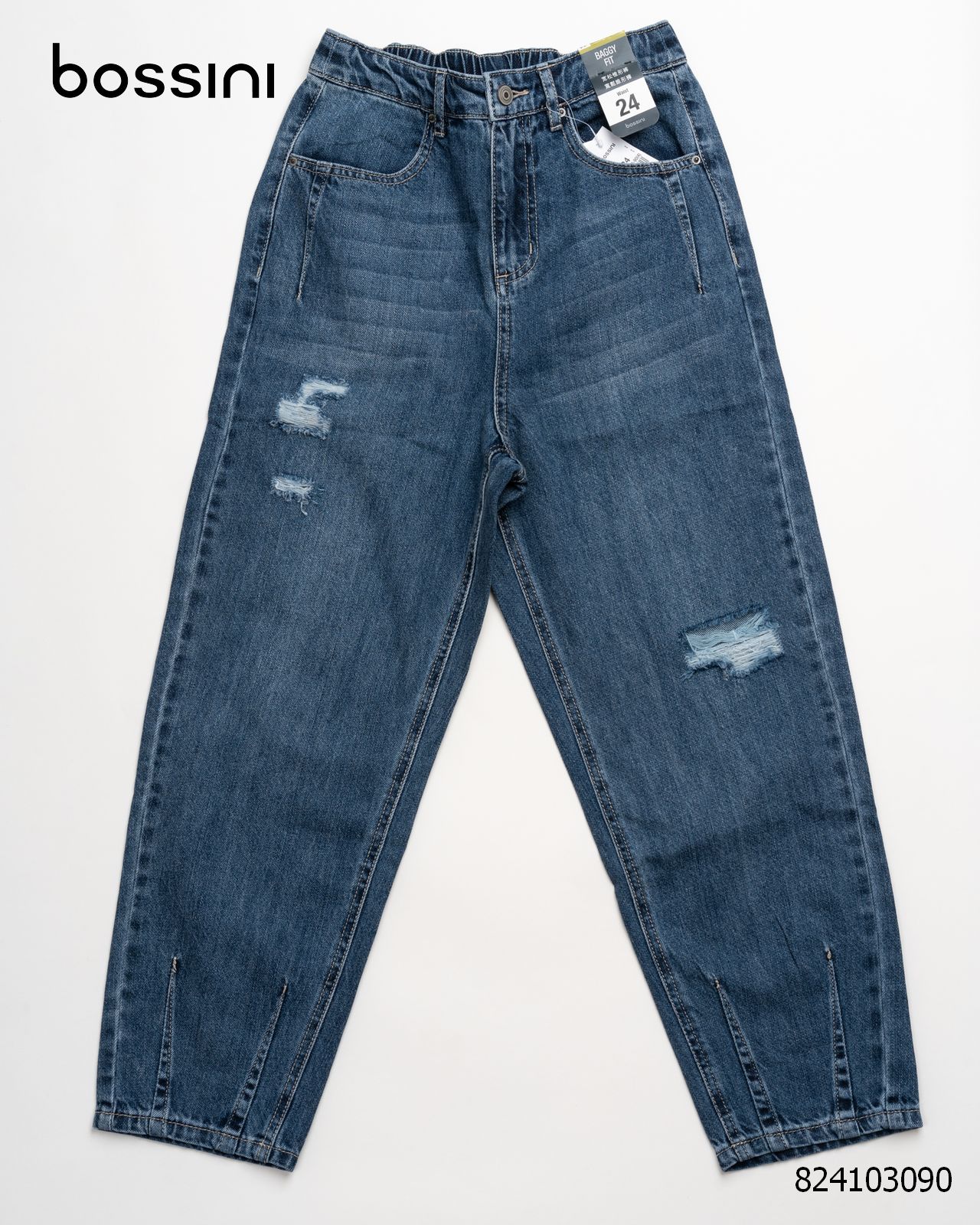 Quần jean nữ kiểu baggy phong cách cá tính Bossini 824103090