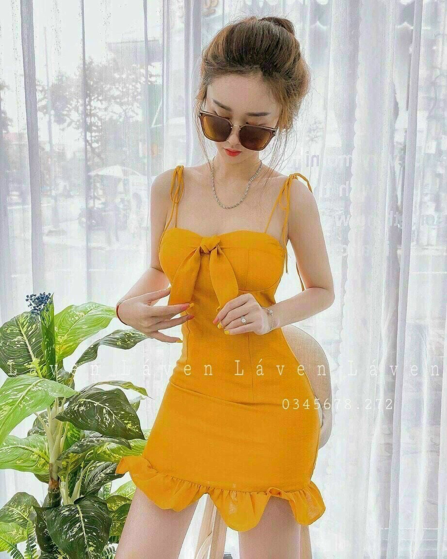 Đầm body 2 dây đuôi cá siêu xinh cá tính khoe vóc dáng gợi cảm qc22