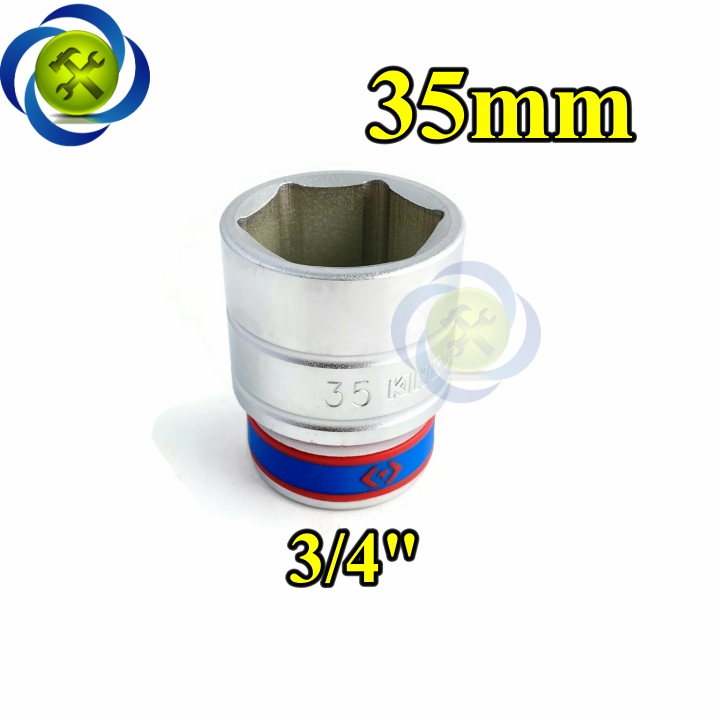 Tuýp 35mm loại 3/4 kingtony 633535m loại ngắn 6 cạnh màu trắng