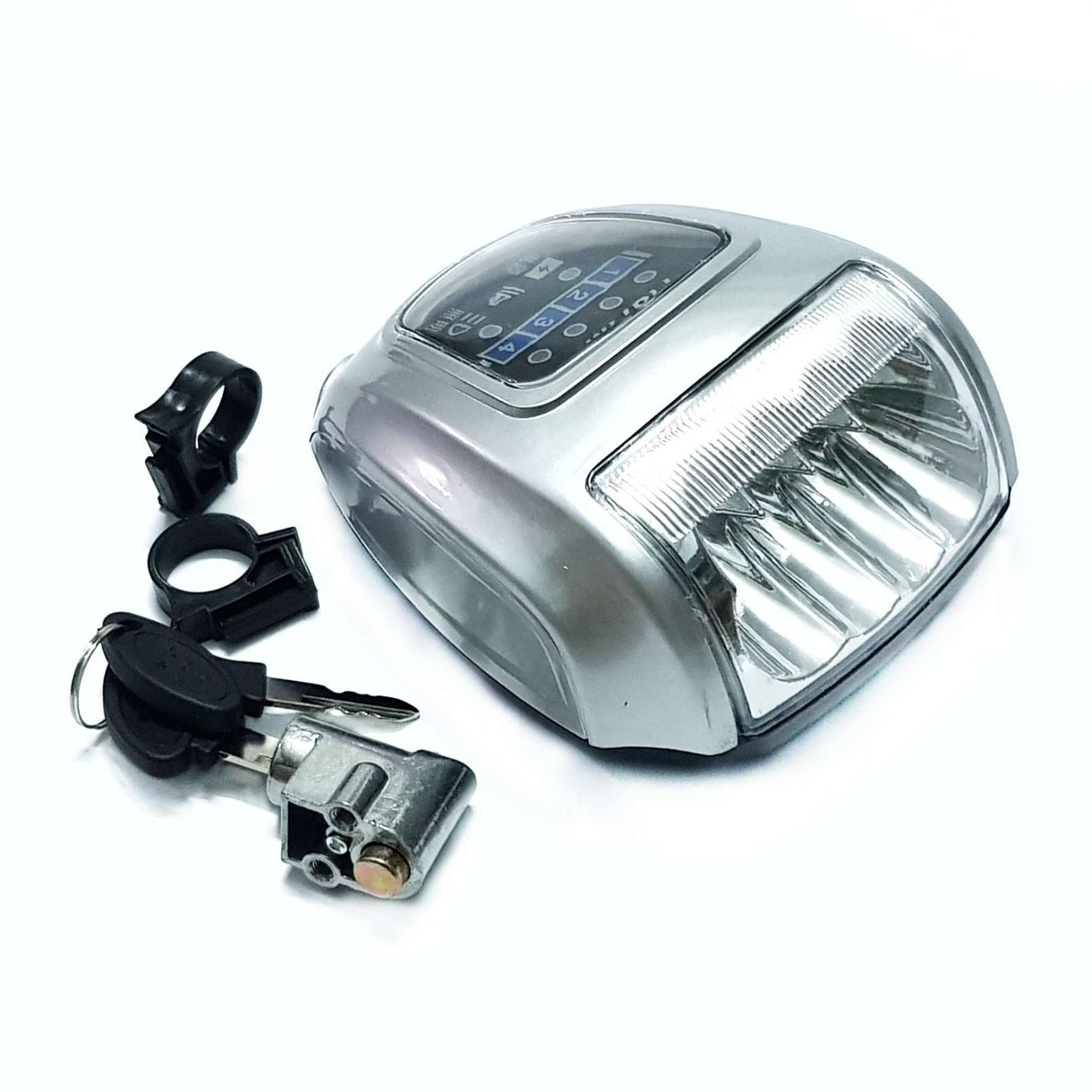 [HCM]Đầu Đèn Và Ổ Khóa Bình Xe Đạp Điện 48V