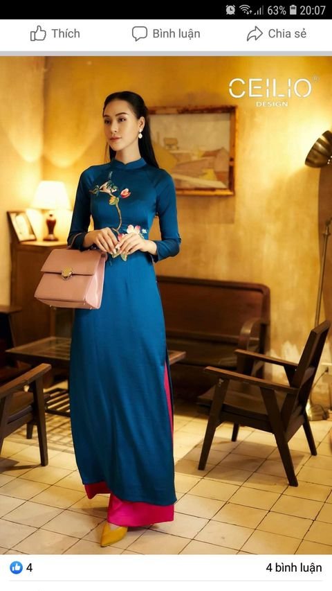 Áo dài tây thi cao cấp