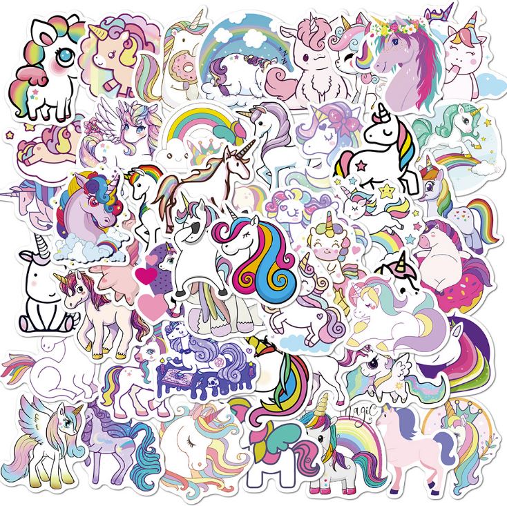 [HCM]Bộ Sticker NGỰA PONY decal hình dán chống nước trang trí xe laptop nón bảo hiểm vali #147