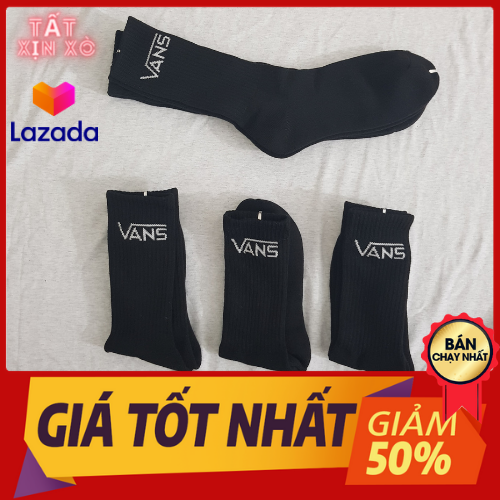 Tất Thể Thao Vans cao cổ ( Màu Đen )