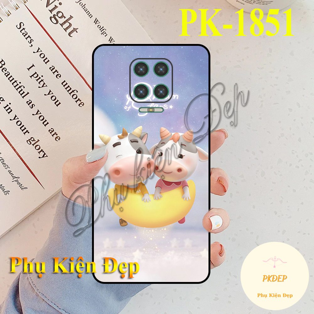 Ốp lưng Vsmart Aris/ Aris Pro - Ốp dẻo đen in hình Chú trâu may mắn dễ thương